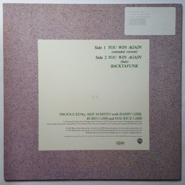 Bee Gees - You Win Again • 12" Vinyl Maxi • NM - Labyrinth Music