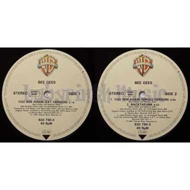 Bee Gees - You Win Again • 12" Vinyl Maxi • NM - Labyrinth Music