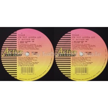 Reàle - I'm Not Gonna Let It Bother Me • 12" Vinyl Maxi • MINT - Labyrinth Music