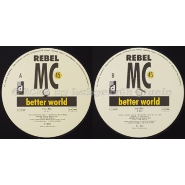 Rebel MC - Better World • 12" Vinyl Maxi • EX - Labyrinth Music