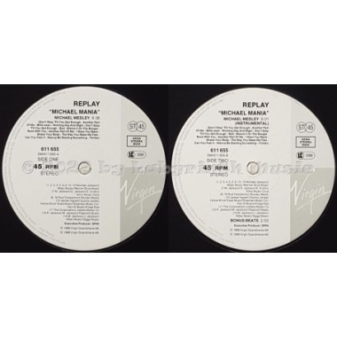 Replay - Michael Mania • 12" Vinyl Maxi • MINT - Labyrinth Music