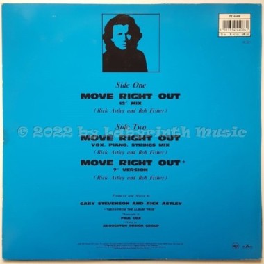 Rick Astley - Move Right Out • 12" Vinyl Maxi - Labyrinth Music