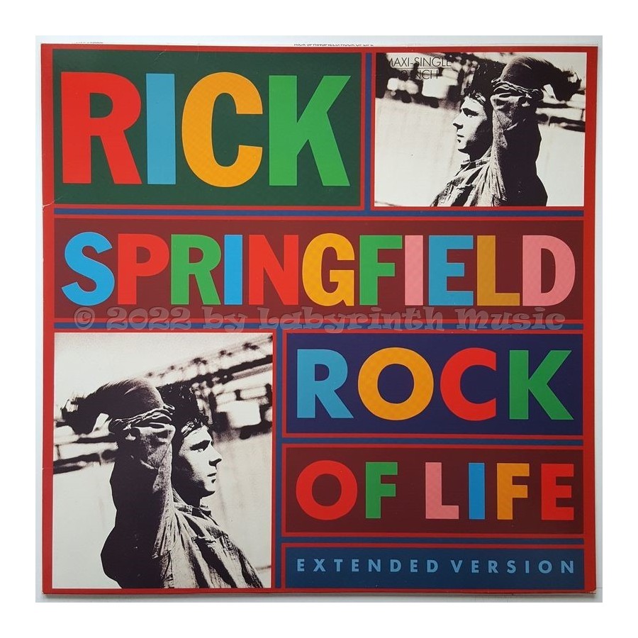 Rick Springfield - Rock Of Life • 12" Vinyl Maxi • MINT - Labyrinth Music