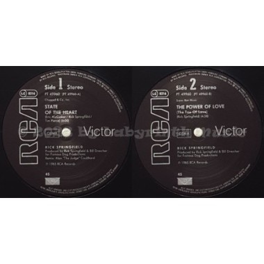 Rick Springfield - State Of The Heart • 12" Vinyl Maxi - Labyrinth Music