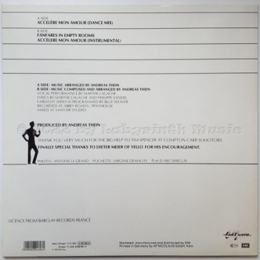 Rififi - Accelère Mon Amour • 12" Vinyl Maxi • NM - Labyrinth Music