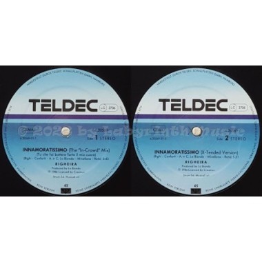 Righeira - Innamoratissimo • 12" Vinyl Maxi - Labyrinth Music