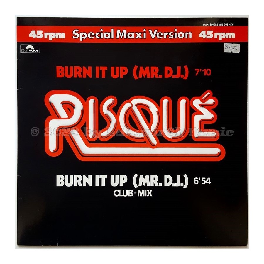 Risque - Burn It Up (Mr. D.j.) • 12" Vinyl Maxi - Labyrinth Music