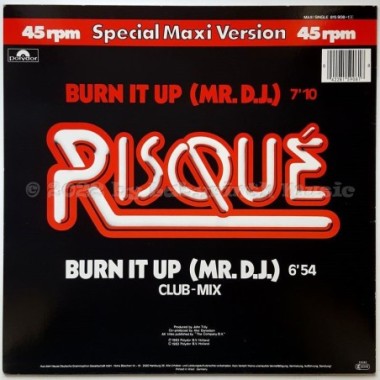 Risque - Burn It Up (Mr. D.j.) • 12" Vinyl Maxi - Labyrinth Music