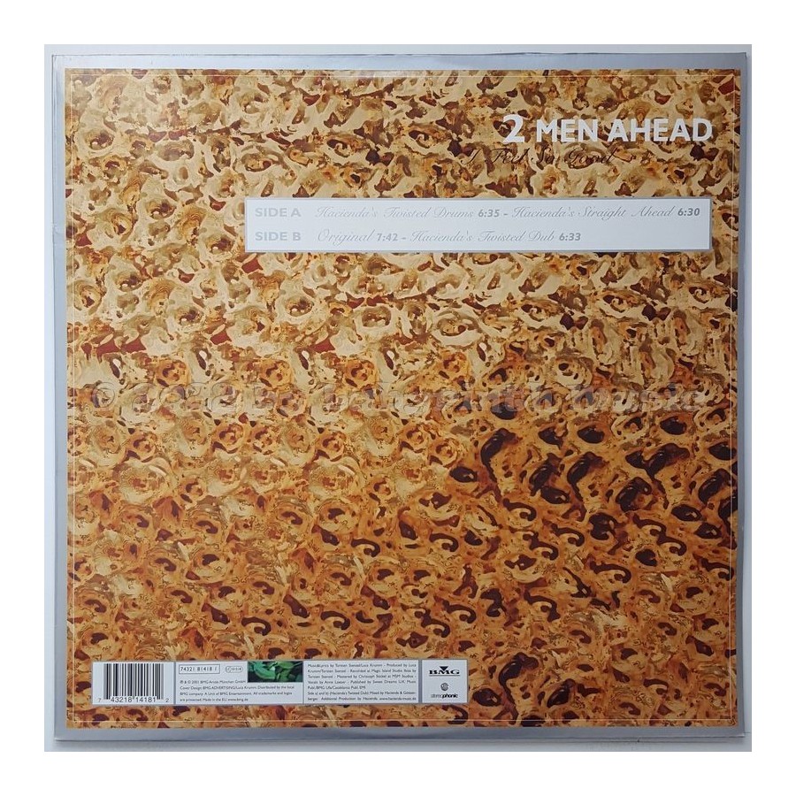 2 Men Ahead - I Feel So Good • 12" Vinyl Maxi • MINT - Labyrinth Music