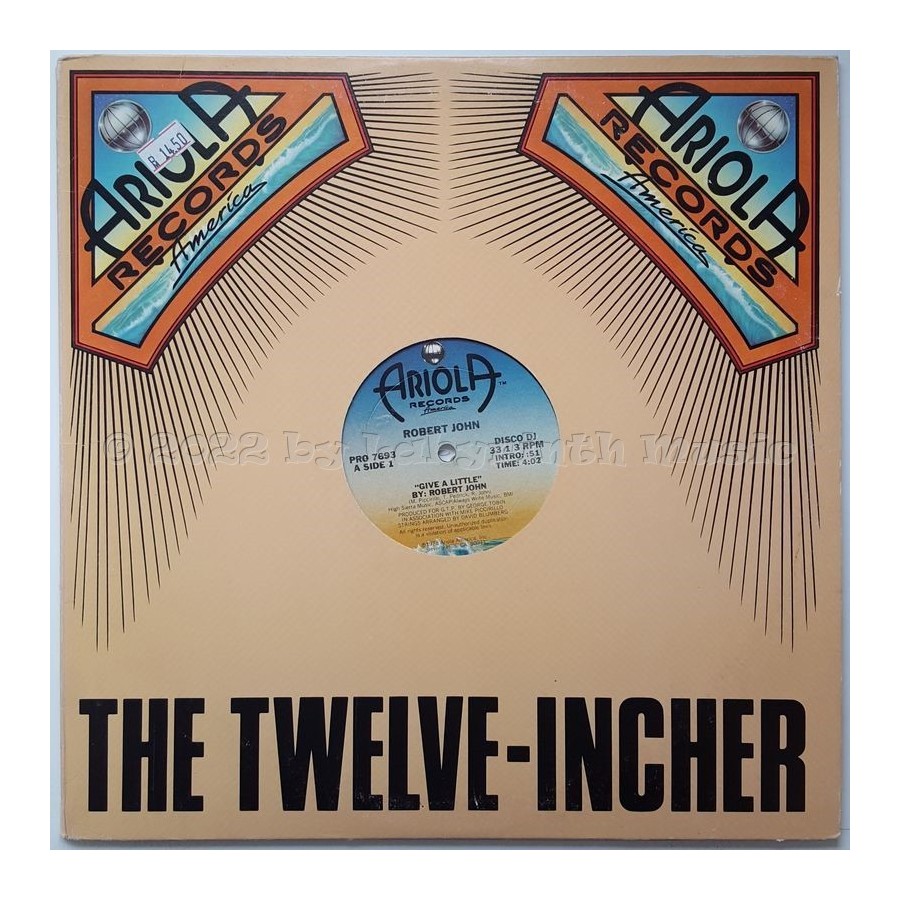 Robert John / Muscle Shoals Horns - Give A Little / I Just Wanna Turn You On • 12" Vinyl Maxi • NM - Labyrinth Music