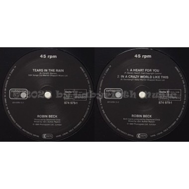 Robin Beck - Tears In The Rain • 12" Vinyl Maxi • EX - Labyrinth Music