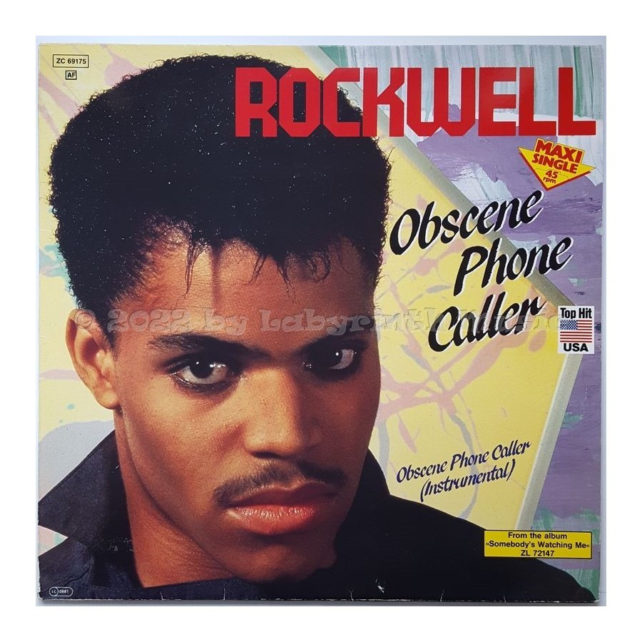 Rockwell - Obscene Phone Caller • 12" Vinyl Maxi - Labyrinth Music