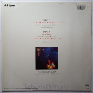 Berlin - You Don't Know • 12" Vinyl Maxi • NM - Labyrinth Music