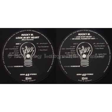 Rocky M. - Look In My Heart • 12" Vinyl Maxi • EX - Labyrinth Music
