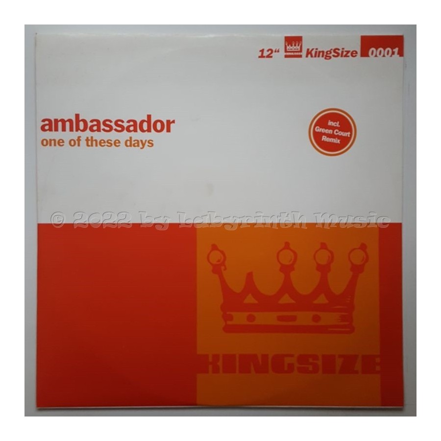 Ambassador - One Of These Days • 12" Vinyl Maxi • MINT - Labyrinth Music