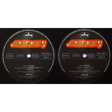Berlin - You Don't Know • 12" Vinyl Maxi • NM - Labyrinth Music
