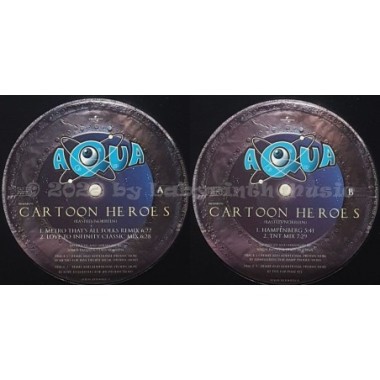 Aqua - Cartoon Heroes • Remixes • 12" Vinyl Maxi • EX - Labyrinth Music