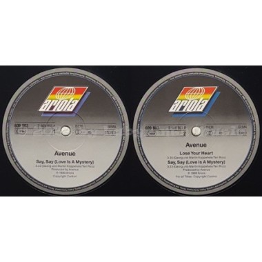 Avenue - Say Say (Love Is A Mystery) • 12" Vinyl Maxi • MINT - Labyrinth Music