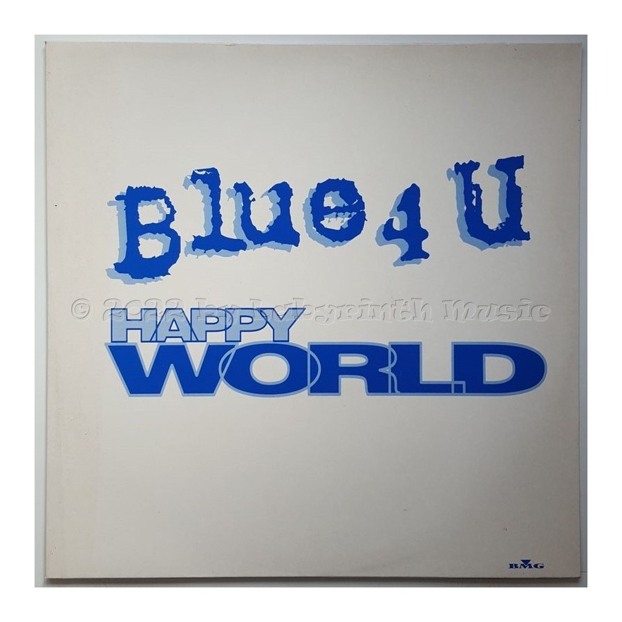 Blue 4U - Happy World • 12" Vinyl Maxi • NM - Labyrinth Music