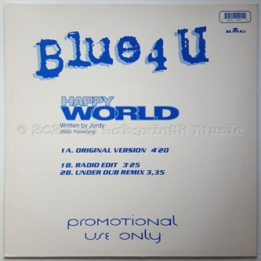 Blue 4U - Happy World • 12" Vinyl Maxi • NM - Labyrinth Music
