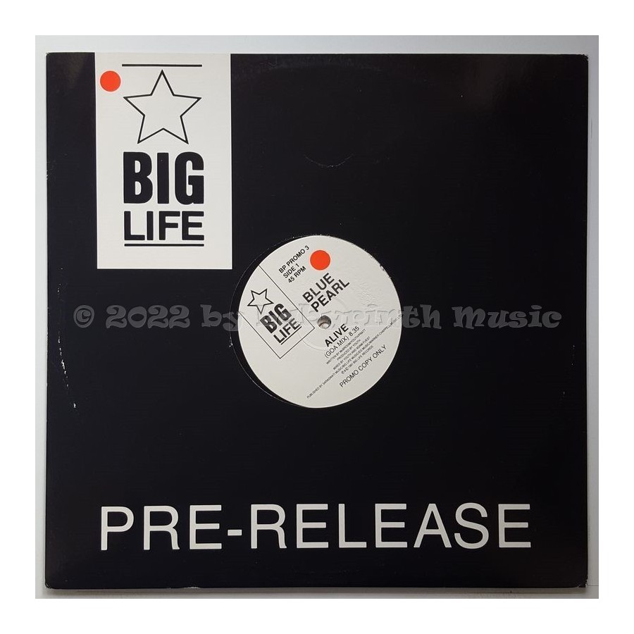 Blue Pearl - Alive • 12" Vinyl Maxi • EX - Labyrinth Music