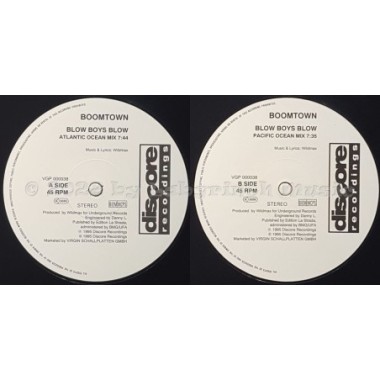 Boomtown - Blow Boys Blow • 12" Vinyl Maxi • MINT - Labyrinth Music