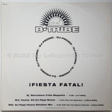 B-Tribe - Fiesta Fatal ! • 12" Vinyl Maxi • MINT - Labyrinth Music