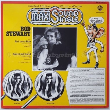 Rod Stewart - Ain't Love A Bitch • 12" Vinyl Maxi • EX - Labyrinth Music