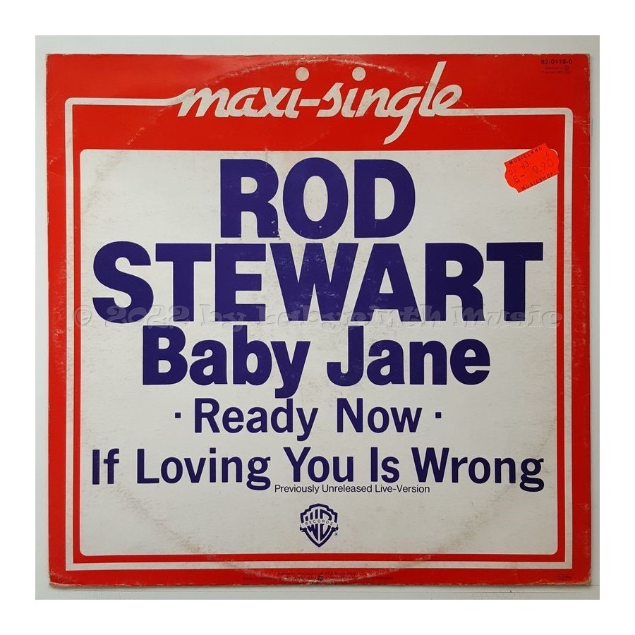 Rod Stewart - Baby Jane • 12" Vinyl Maxi - Labyrinth Music