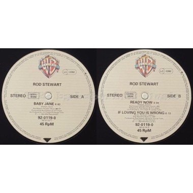 Rod Stewart - Baby Jane • 12" Vinyl Maxi - Labyrinth Music