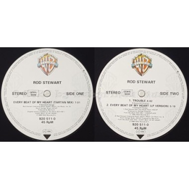 Rod Stewart - Every Beat Of My Heart • Tartan Mix • 12" Vinyl Maxi • MINT - Labyrinth Music