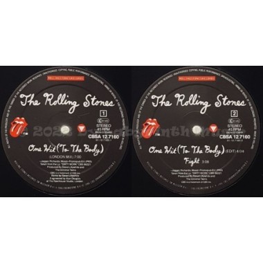 The Rolling Stones - One Hit (To The Body) • 12" Vinyl Maxi - Labyrinth Music