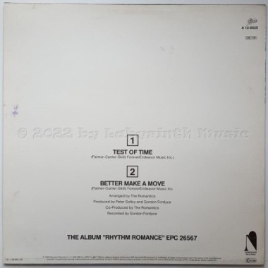The Romantics - Test Of Time • 12" Vinyl Maxi • MINT - Labyrinth Music