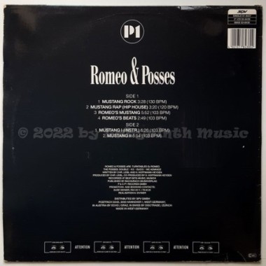 Romeo & Posses - Mustang Rock • 12" Vinyl Maxi • EX - Labyrinth Music