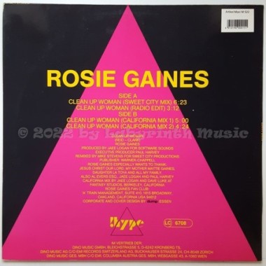 Rosie Gaines - Clean Up Woman • 12" Vinyl Maxi • EX - Labyrinth Music