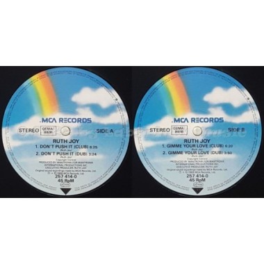 Ruth Joy - Don't Push It • 12" Vinyl Maxi • MINT - Labyrinth Music