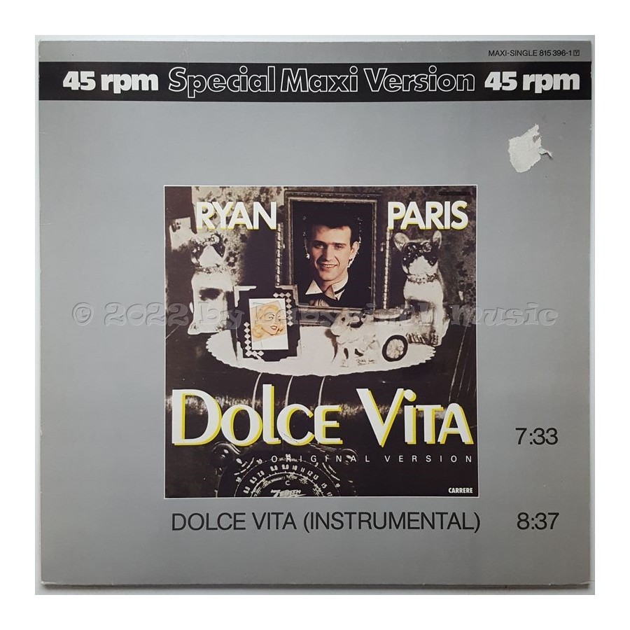 Ryan Paris - Dolce Vita • 12" Vinyl Maxi • EX - Labyrinth Music