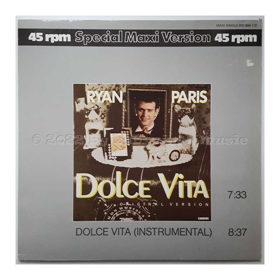 Ryan Paris - Dolce Vita • 12" Vinyl Maxi • EX - Labyrinth Music