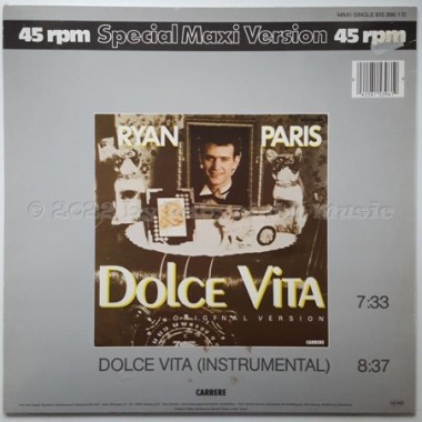 Ryan Paris - Dolce Vita • 12" Vinyl Maxi • EX - Labyrinth Music