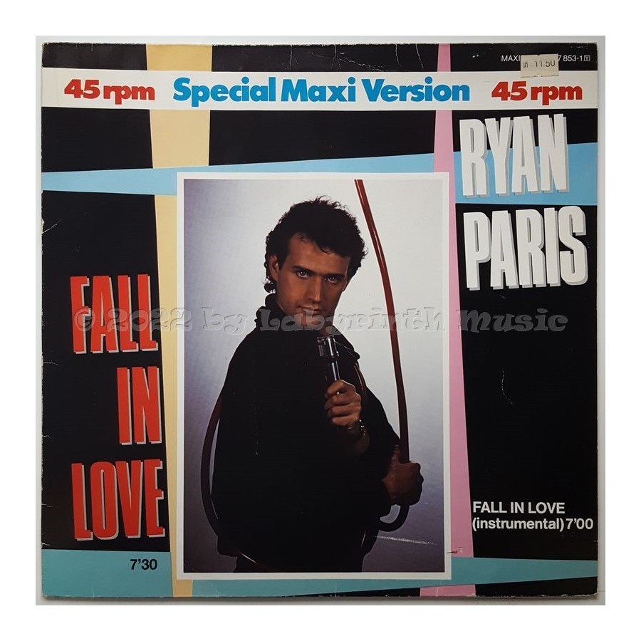 Ryan Paris - Fall In Love • 12" Vinyl Maxi - Labyrinth Music
