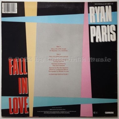 Ryan Paris - Fall In Love • 12" Vinyl Maxi - Labyrinth Music