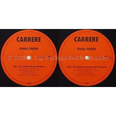 Ryan Paris - Fall In Love • 12" Vinyl Maxi - Labyrinth Music