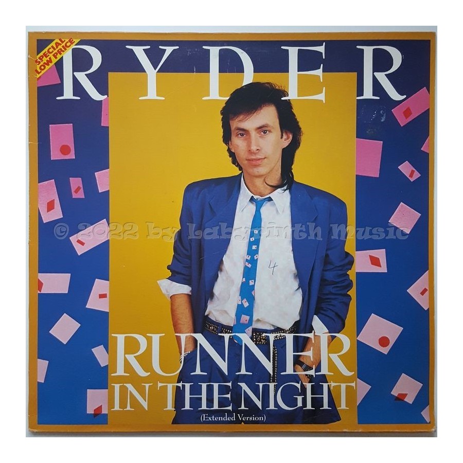 Ryder - Runner In The Night • 12" Vinyl Maxi • EX - Labyrinth Music