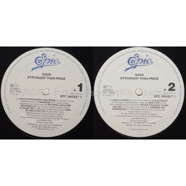 Sade - Stronger Than Pride • 12" Vinyl LP • NM - Labyrinth Music