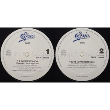 Sade - The Sweetest Taboo • 12" Vinyl Maxi - Labyrinth Music