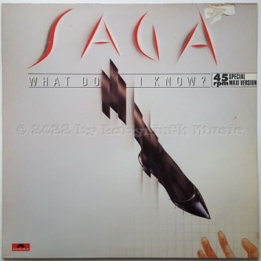 Saga - What Do I Know? • 12" Vinyl Maxi • EX - Labyrinth Music