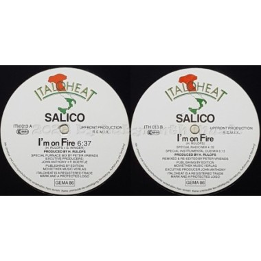 Salico - I'm On Fire • 12" Vinyl Maxi • EX - Labyrinth Music
