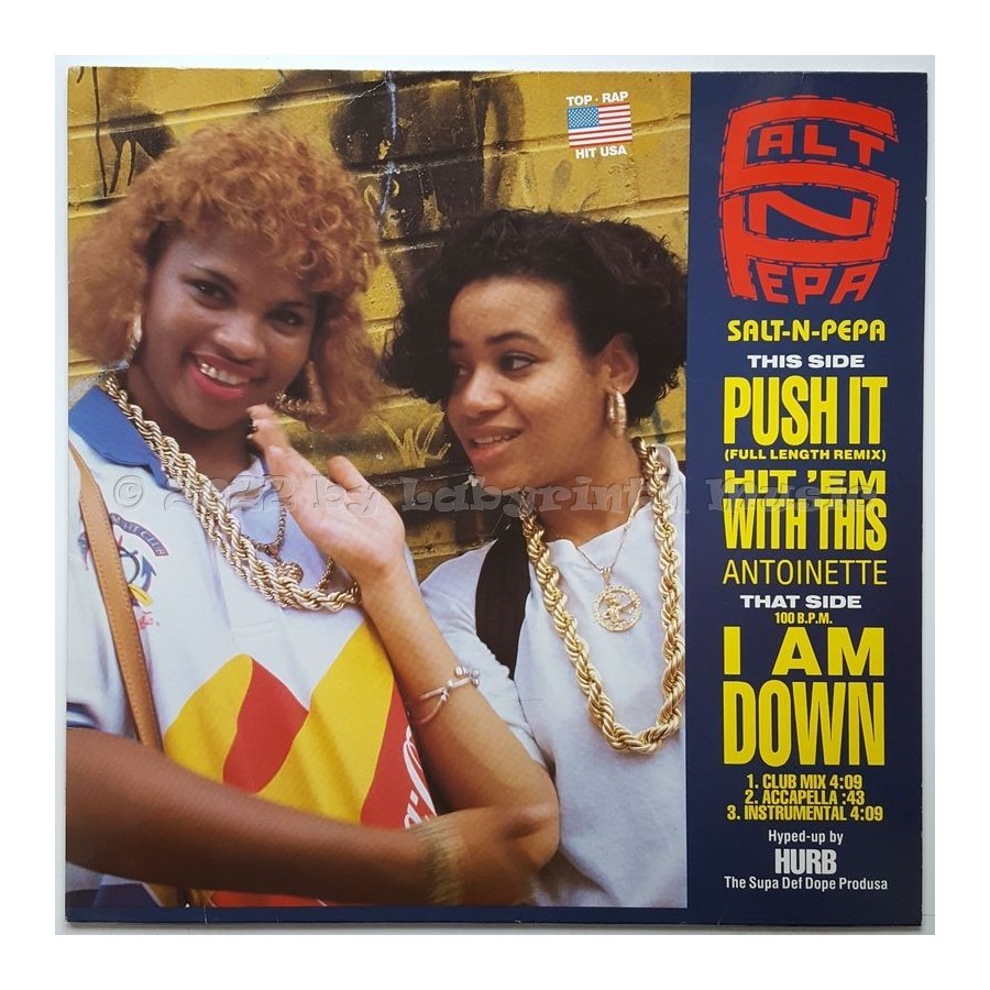 Salt 'n' Pepa / Antoinette - Push It / Hit 'em With This / I Am Down • 12" Vinyl Maxi • EX - Labyrinth Music