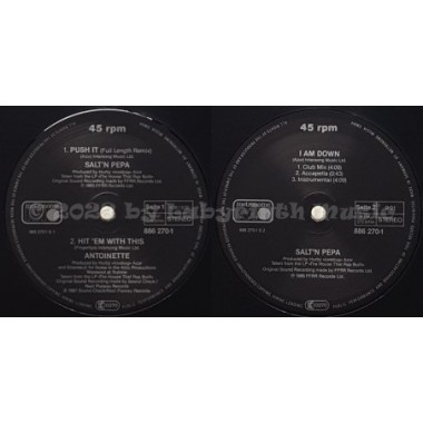 Salt 'n' Pepa / Antoinette - Push It / Hit 'em With This / I Am Down • 12" Vinyl Maxi • EX - Labyrinth Music