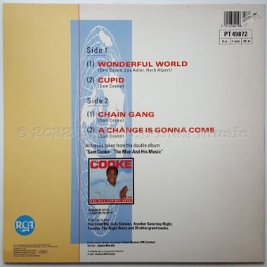 Sam Cooke - Wonderful World • 12" Vinyl Maxi • NM - Labyrinth Music